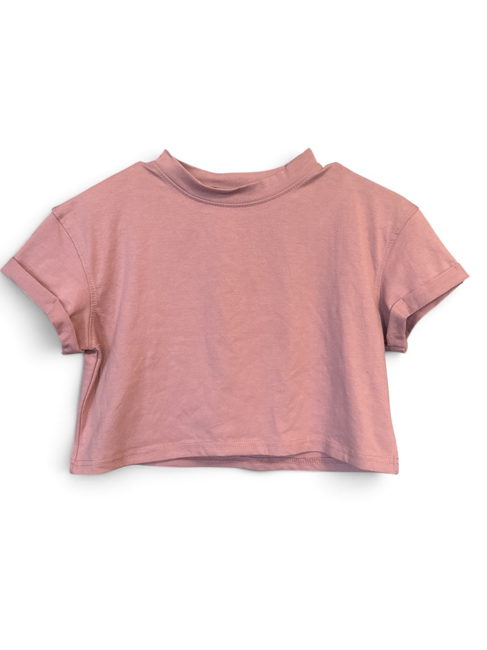 NWT! Missguided + Dusty Rose Cropped Short Sleeve Tee